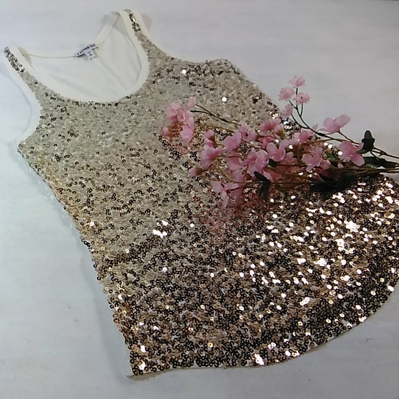 Express top whit sequin size XS, Y2K, Party, Festival, Formal. - Picture 1 of 7